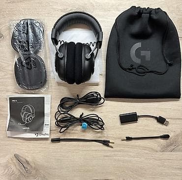Проводные гарнитуры: Проводные гарнитуры, Logitech, Б/у, цвет - Черный — 4
