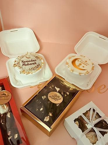 Полуфабрикаты: Праздничные десерты к Рамадану - Мини‑торты с надписью «Ramadan — 2