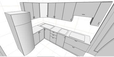 расчет размеров кухонной мебели: Кухня Вашей мечты на заказ по вашим индивидуальным размерам. 3D — 7