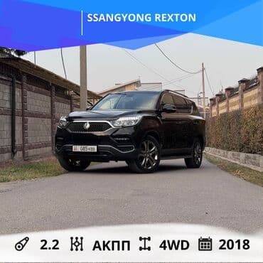 домкрат рекс: Ssangyong Rexton: 2018 г., 2.2 л, Автомат, Дизель, Внедорожник — 1