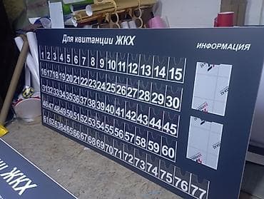 информационный стенд: Стенд с нумерованными ячейками для счетов и извещений (ЖКХ/ТСЖ) - — 4