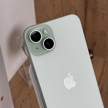 IPhone 15 Plus, Б/у, 128 ГБ, Зеленый, Защитное стекло, Чехол, Кабель, 83 % — 2