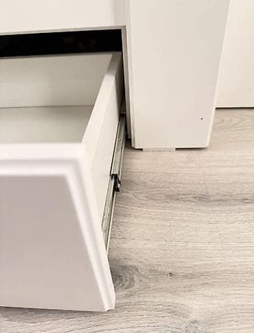 bunk bed: Двухъярусная детская кровать, Б/у, МДФ, цвет - Белый — 5