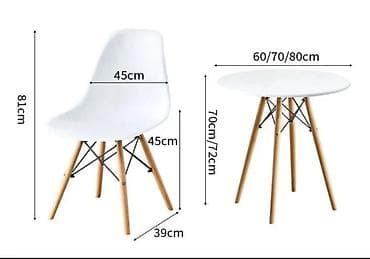 Мебель: Кухонный стол и стул, Новый, Платная доставка, Самовывоз, цвет - Белый — 5