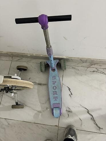 Электротранспорт: Детский самокат, Трёхколёсный — 1