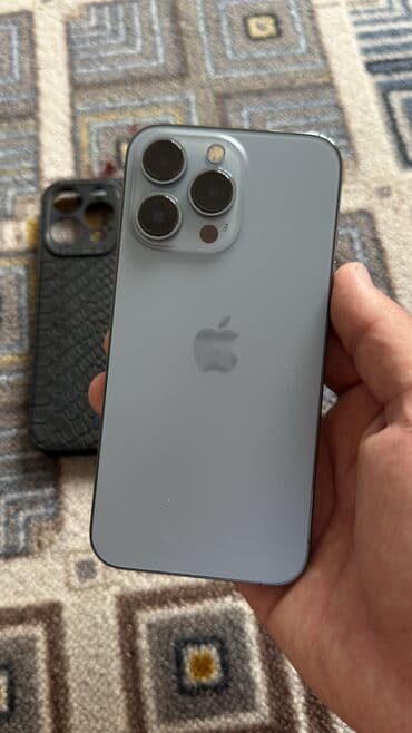 macbook mini: IPhone 13 Pro, Колдонулган, 256 ГБ, Көгүлтүр, Каптама, 87 % — 1