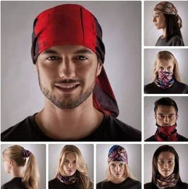 Бафф бандана-трансформер, шарф из микрофибры at lalafo.kg Бафф бандана-трансформер, шарф из микрофибры