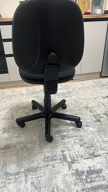 Оңдоп-түзөө жана курулуш: Кеңсе отургучу, Колдонулган, түсү - Кара, Желим — 2