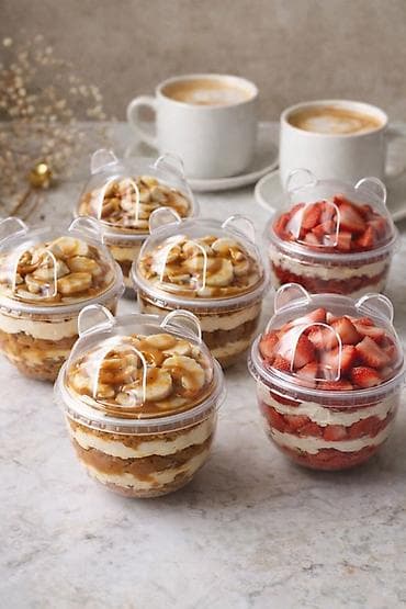 Декор жана интерьер: Мини-десерты в стаканчиках с куполом «ушки» Трайфлы😍 Описание: - — 1