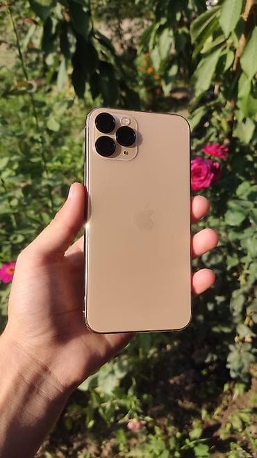 IPhone 11 Pro, Б/у, 256 ГБ, Золотой, Зарядное устройство, 100 %