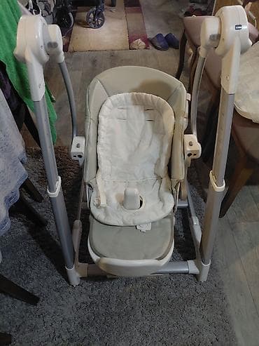 chicco: Стульчик для кормления, Chicco, Металл, Трансформер, цвет - Серый — 1