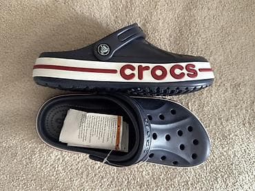 Босоножки, сандалии, шлепанцы: Мужские сандалии, 39, Crocs, Новый, цвет - Синий, Самовывоз — 1