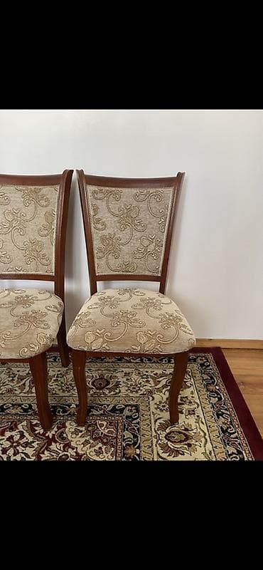 Стол жана отургуч комплекттери: Конок бөлмөсү үчүн үстөл жана отургуч, түсү - Күрөң — 6