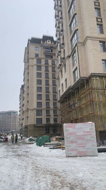 купить 3 кв 106 в мкр асанбай бишкек: 3 комнаты, 109 м², Элитка, 9 этаж, ПСО (под самоотделку) — 1