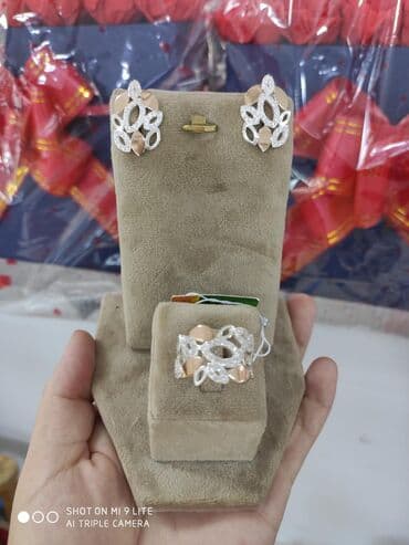 свадебные наборы ручной: Набор украшений, Проба 925, Женские, Новый — 3