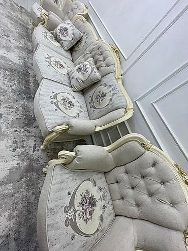 мебель для тв для гостиной: Комплект мягкой мебели, цвет - Бежевый — 4