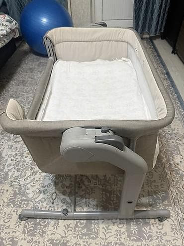 doona x: Детская приставная кроватка, Б/у, Без колесиков, цвет - Серый — 3