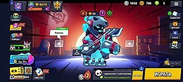 Игровой аккаунт Brawl Stars - Кубки: 8070 - Бойцы: 65 из 101 - Ранг