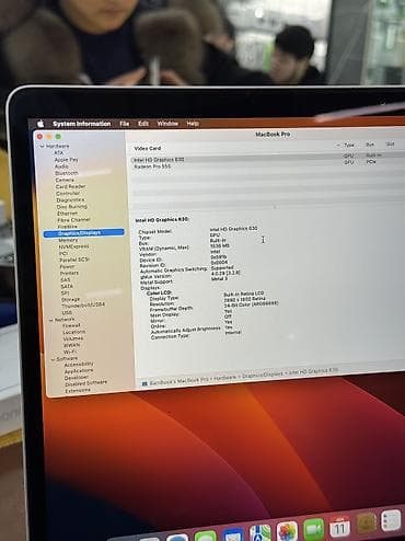 intel core: Ноутбук, Apple, 16 ГБ ОЭТ, Intel Core i7, 15.4 ", Колдонулган, Жумуш, окуу үчүн, эс тутум SSD — 5