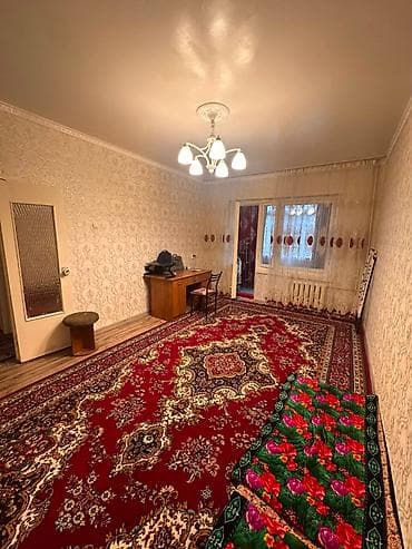 105: 3 комнаты, 62 м², Аламедин-1 мкр 105 серия, 1 этаж, Косметический ремонт — 1