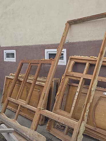 опилки стружка: Межкомнатная дверь, Новый, Глухие, Деревянная, цвет - Коричневый — 2