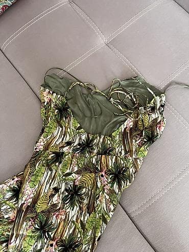 комбинезон gap: Комбинезон женский, летний pull and bear - Фасон: длинный комбинезон — 5
