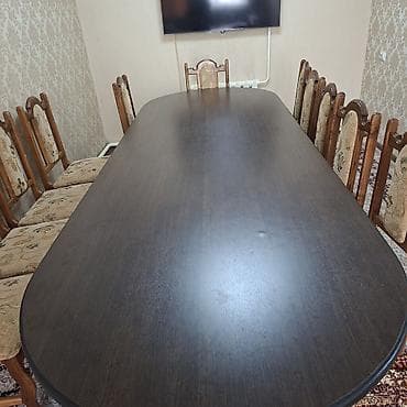 stol: Стол и стул для зала, цвет - Коричневый — 4