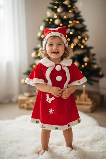 новогодние костюмы для детей на прокат в бишкеке: Детский новогодний костюм «Снегурочка/Санта» Состав набора: - Красное — 1