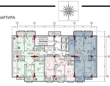 11: 3 комнаты, 80 м², Элитка, 11 этаж, Готовая ПСО (под самоотделку) — 2