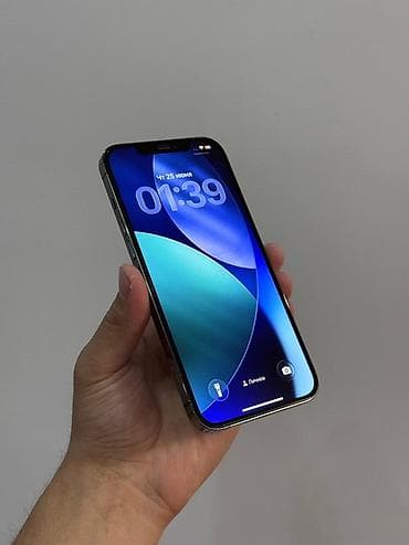 IPhone 12 Pro Max, Б/у, 128 ГБ, Black Titanium, Защитное стекло, Чехол, 100 %