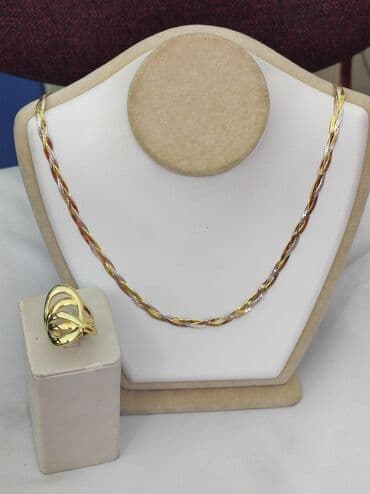 набор пандора: Новая коллекция Италия Цепочка+ кольцо Серебро напыление жёлтое — 7