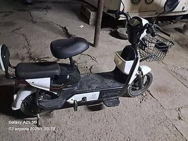 es 200: ОБРАЩАТСЯ ПО НОМЕРУ .Электроскутер Leopard (бело‑черный), городская — 4