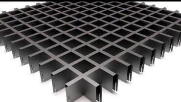 Подвесной решётчатой потолок Грильято размер ячейки 100×100мм, толщина