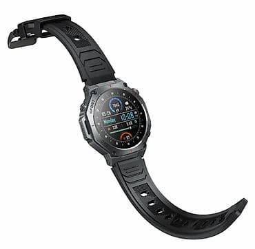 Apple Watch: Смарт-часы спортивного дизайна (серый корпус, черный ремешок) — 4