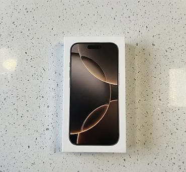 IPhone 16 Pro, 256 ГБ, Desert Titanium, Коробка, 100 %