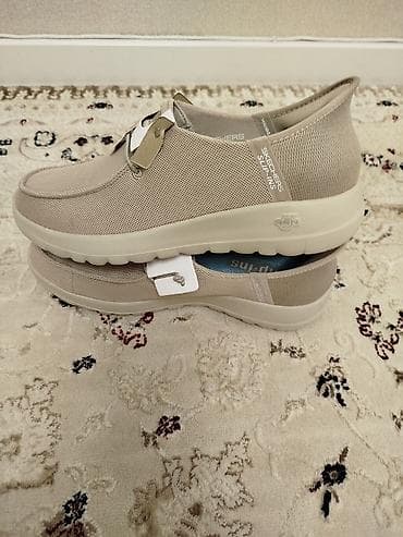 беговая обувь: Skechers Slip-ins — легкие мужские/унисекс лоферы без шнурков — 4