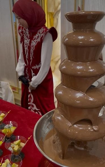 шоколад: Шоколадный фонтан для мероприятий - Пятиъярусный фонтан с плавным — 2