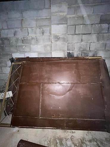 Распашные ворота: Металлические ворота с декоративной ковкой и комплект профильных труб — 2