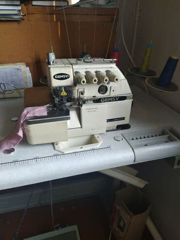 аверлок машинка: Тигүүчү машина Gemsy, Оверлок, Жарым автоматтык — 4