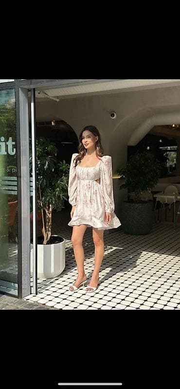 мини платье: Повседневное платье, Made in KG, Лето, Короткая модель, S, M — 1