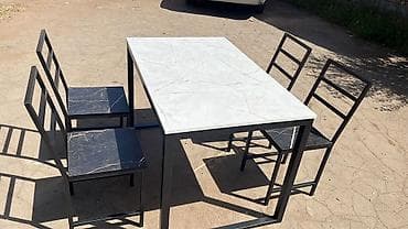 кухиный стол стул: Кухонный стол и стул, Новый, Платная доставка, Самовывоз, цвет - Черный — 5