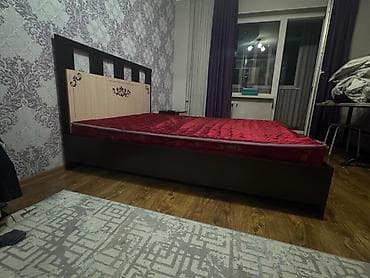 Керебеттер: ПРОДАЮ !!! Двуспальная кровать с матрасом.Срочная цена !!! - Формат — 2