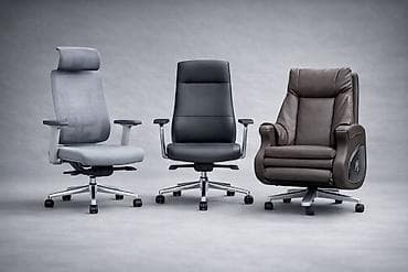 Офис шкафтары: Офис креслолор, Жаңы, Дөңгөлөктүү, түсү - Кара, Экокожа, Акылуу жеткирүү — 4