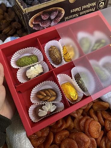 Финики в шоколаде Королевские финики с миндалём в натуральном