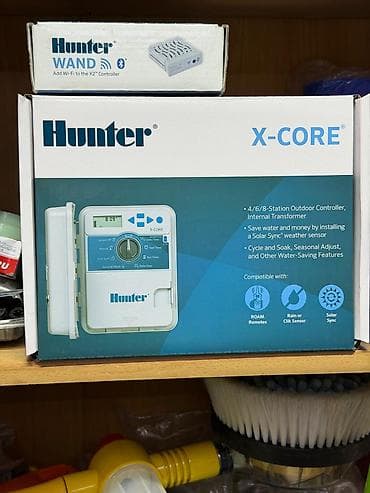 Үй жана бакча үчүн баардык: Контроллер полива Hunter X-Core + модуль Hunter WAND (Wi‑Fi для X2) — 1