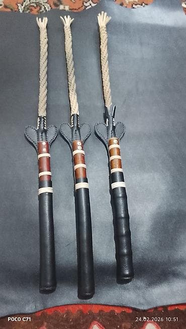 Катушки для рыбалки: Плетёные канатные кнуты (нагайки) ручной работы Описание: - Рабочая — 3