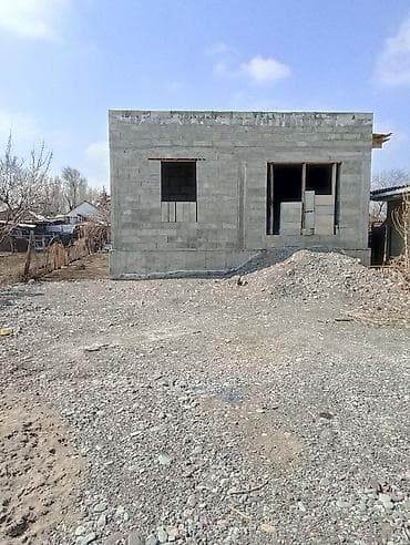 Продаётся недостроенное одноэтажное здание из блоков на монолитном