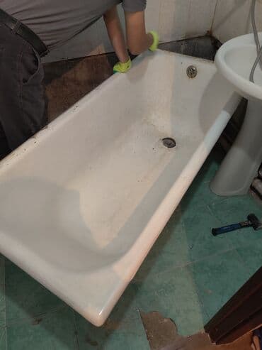 ремонт газового оборудования бишкек: Чугунная ванна размер150•70 б/у + 3000сомго раковина сатылат — 1