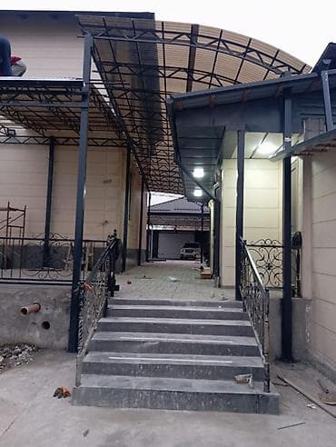 Садовые столы: Навес, Арочный, Металл, Профнастил, Установка — 1