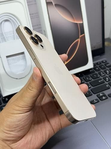 14 pro 256: IPhone 16 Pro Max, Б/у, 512 ГБ, Золотой, Коробка, 98 % — 4